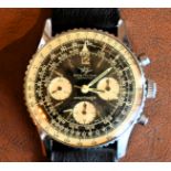 A gentlemen's stainless steel Breitling Navitimer AOPA Chronograph wrist watch with original receipt