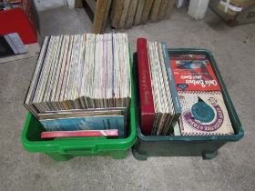2 Tubs of Classical LP's, 45's, CD's and cassette tapes