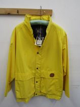 Burberry yellow rain coat size 12 with tags