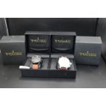 2 gents Timecode watches to incl TC-1002-05 Marconi 1896 dual time/chronograph watch and TC-1008-