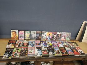 35 Elvis Pressley VHS tapes