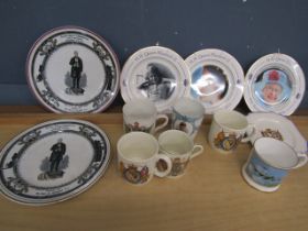 2 x Victorian commemorative Railway jubilee Darlington plates along with other commemorative wares