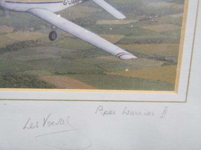 Les Vowels signed photo of Piper Warrior II titled 'The Empty Seat' along with  Aviation cards - Image 10 of 10