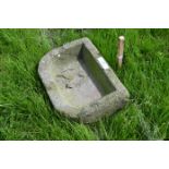 One York stone trough