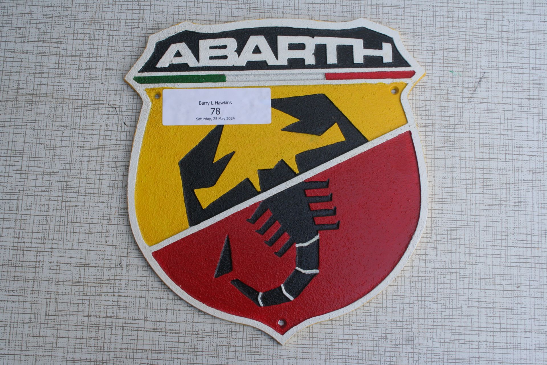 Fiat Abarth plaque
