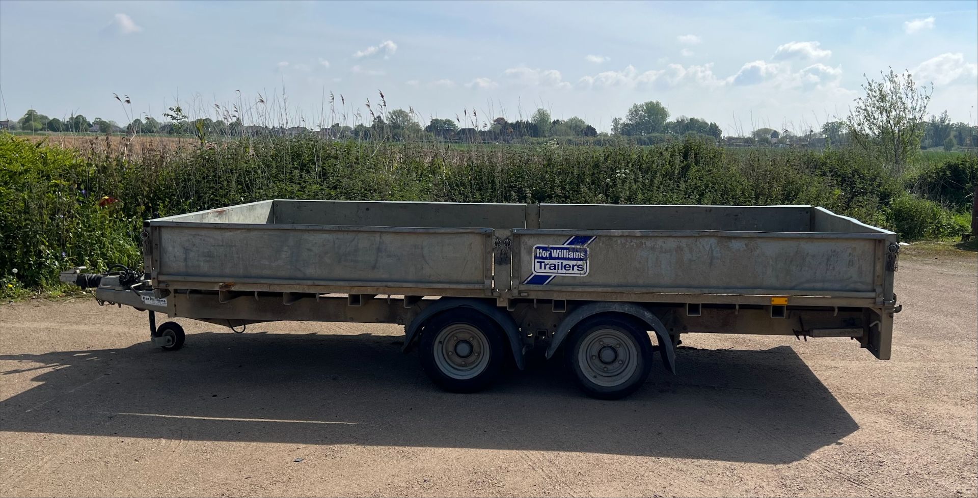 Ifor Williams Tandam LM146 trailer with ramps and sides