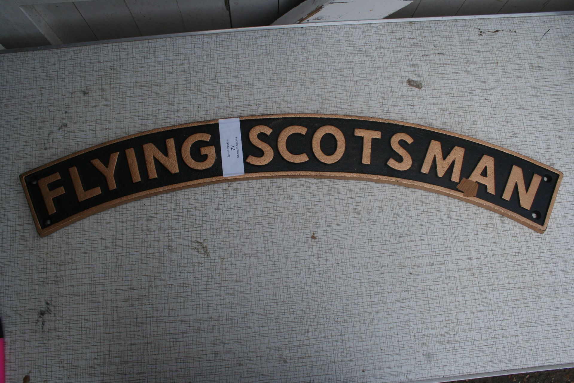 Flying scotsman sign