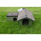 2 x Wooden Dog Kennels