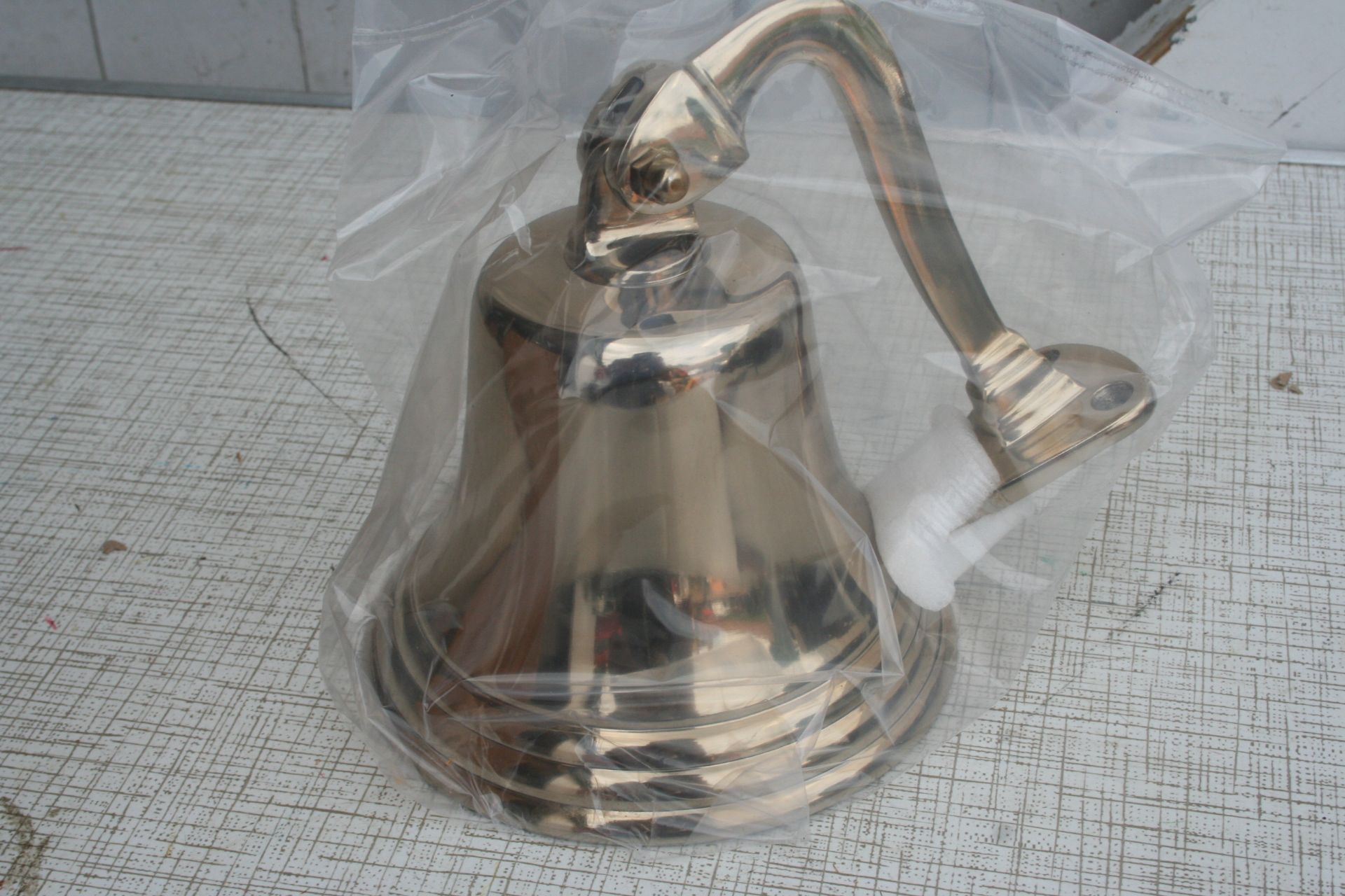 6" brassed aluminium bell