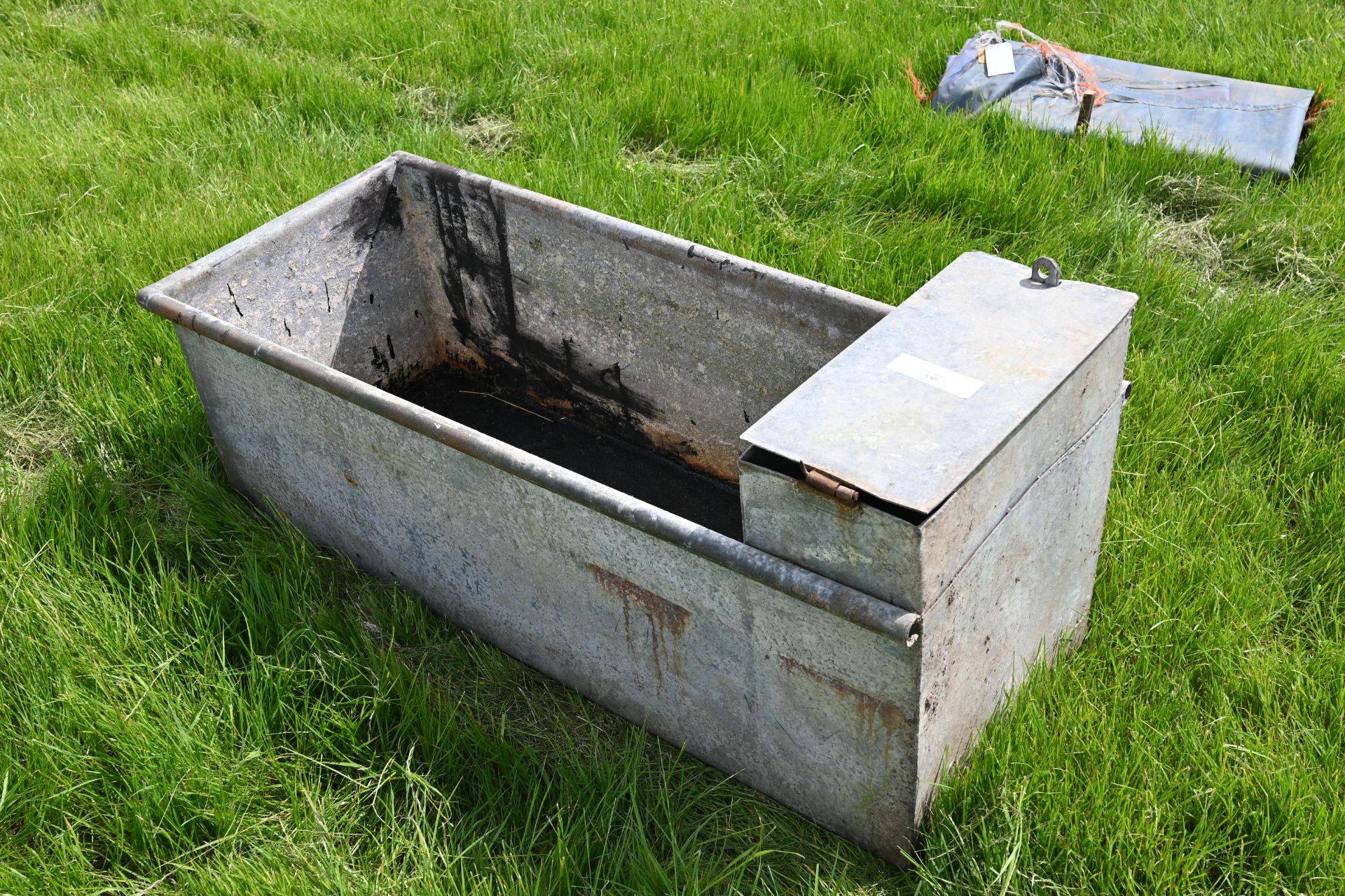 Galvanised water cattle tank