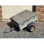 Single axle utility trailer with sides and cover