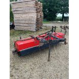 Tractor mounted hydraulic yard brush 7ft wide
