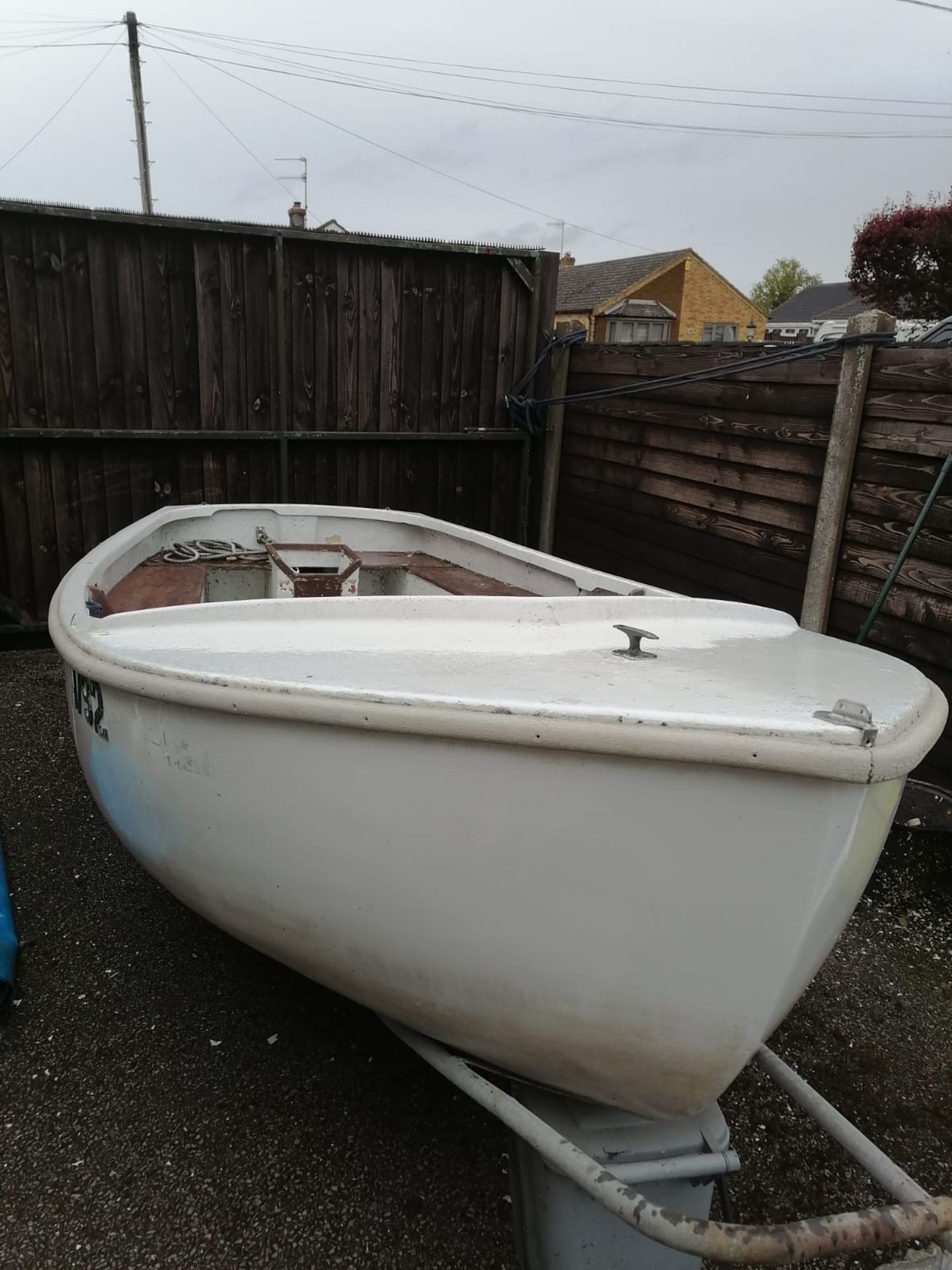 11.5ft x 5ft beam sailing dingy and trolley