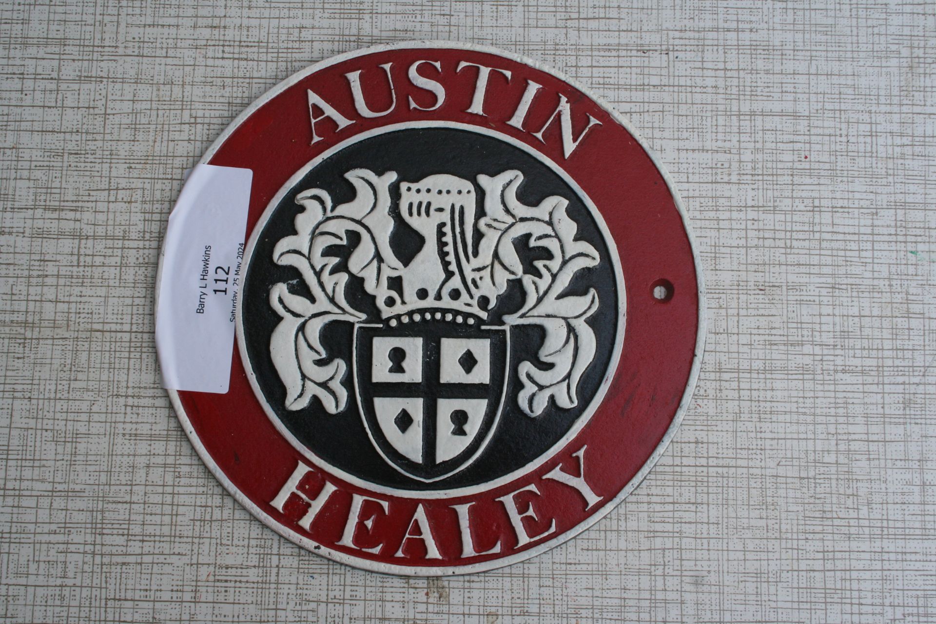 Austin Healey plaque