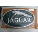 Large aluminium Jaguar plaque