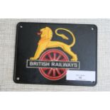 British railways lion plaque