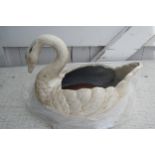 Cast iron swan planter