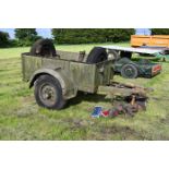 Brockhouse army trailer with spares (needs restoring)