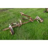 Hestair Bettinson toolbar with drag tines, depth wheels and spinning weeder tines