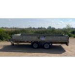 Ifor Williams Tandam LM146 trailer with ramps and sides