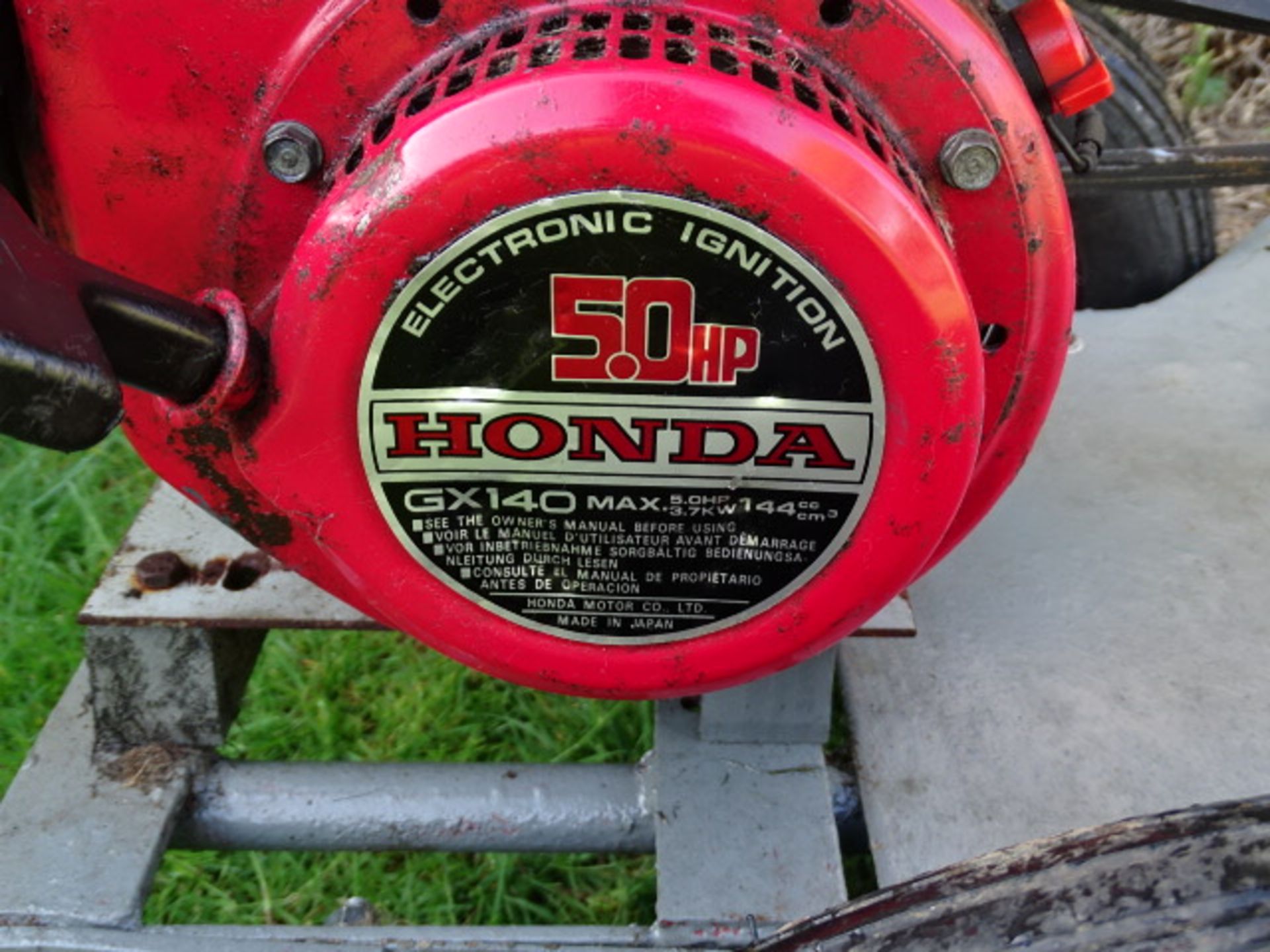 Walk behind flail mower with Honda engine - Image 4 of 5