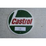 Aluminium Castrol plaque