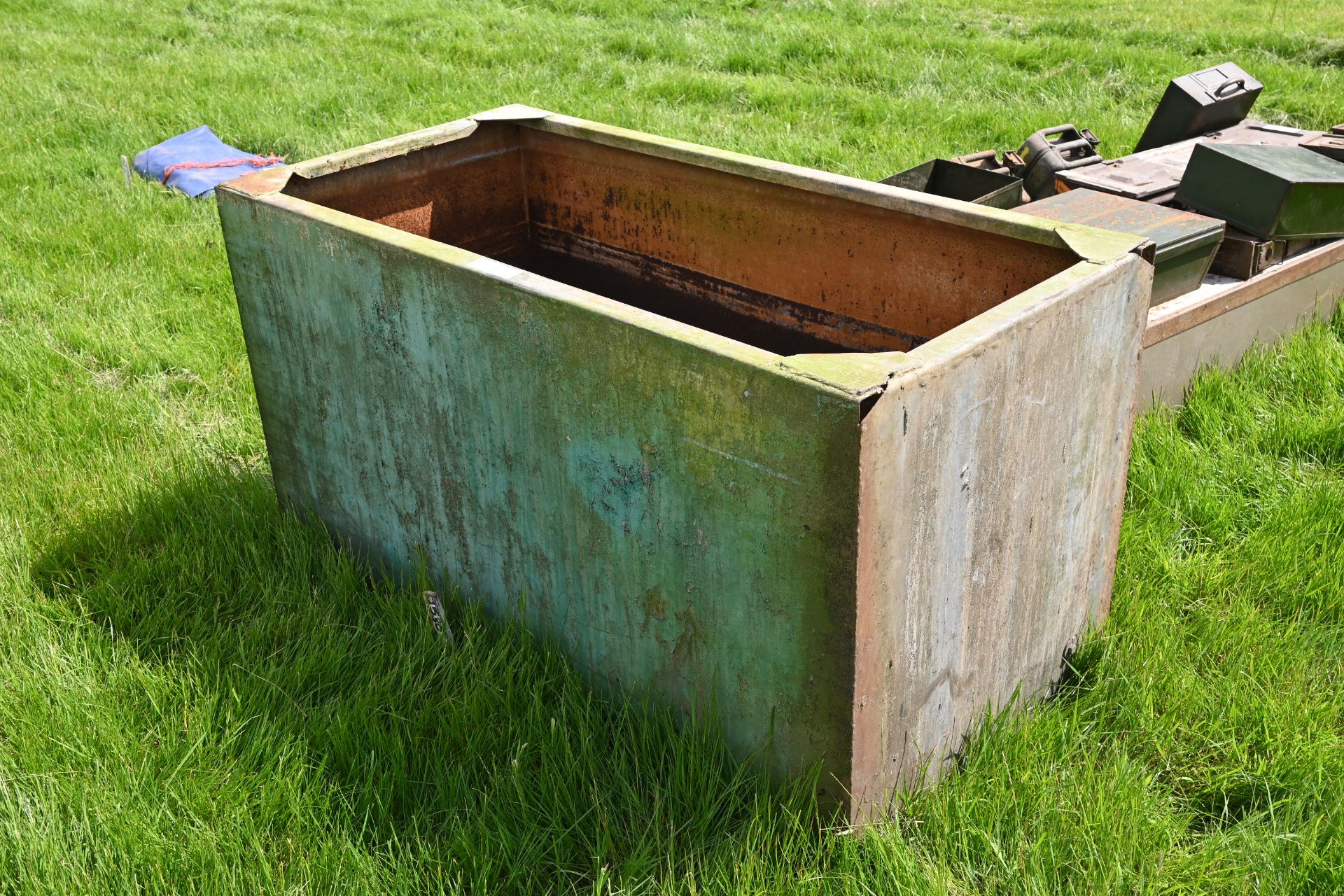 Large galvanised tank