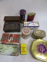 A collection vintage tins