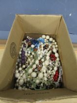 Box of costume jewellery