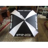 A large Ping golf umbrella. good condition