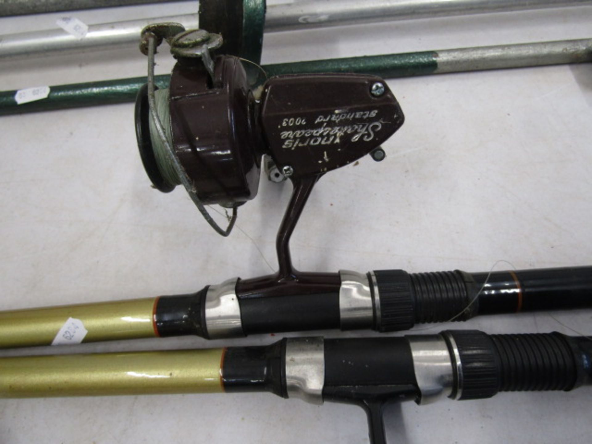 Telescopic rods, fishing tackle, landing net etc etc - Image 10 of 12