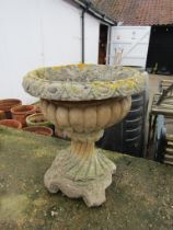 Concrete garden urn H50cm approx