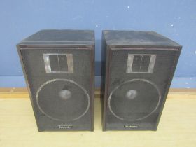 Pair of vintage Technics speakers and a Goodmans sound bar from a house clearance (no leads)