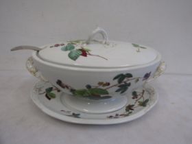 Antique Copeland Spode large tureen with dish and ladle 35cmL no damage