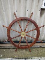 A SHIPS WHEEL 120cm Dia