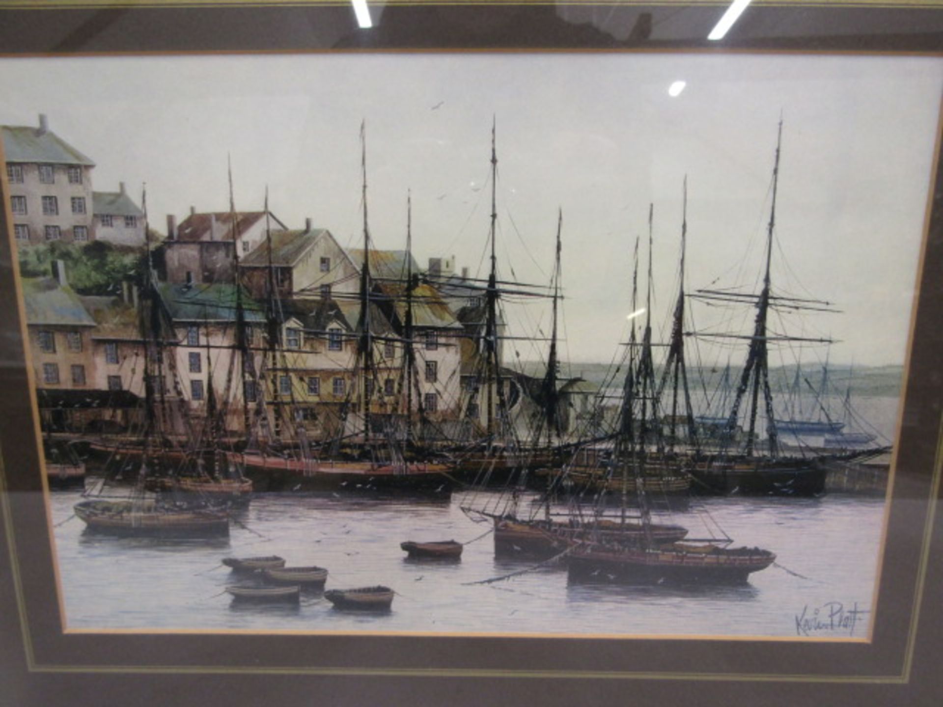 Keith Baldock lts edition print 'Good Hunting' 55x42cm and another print of a harbour - Image 6 of 6