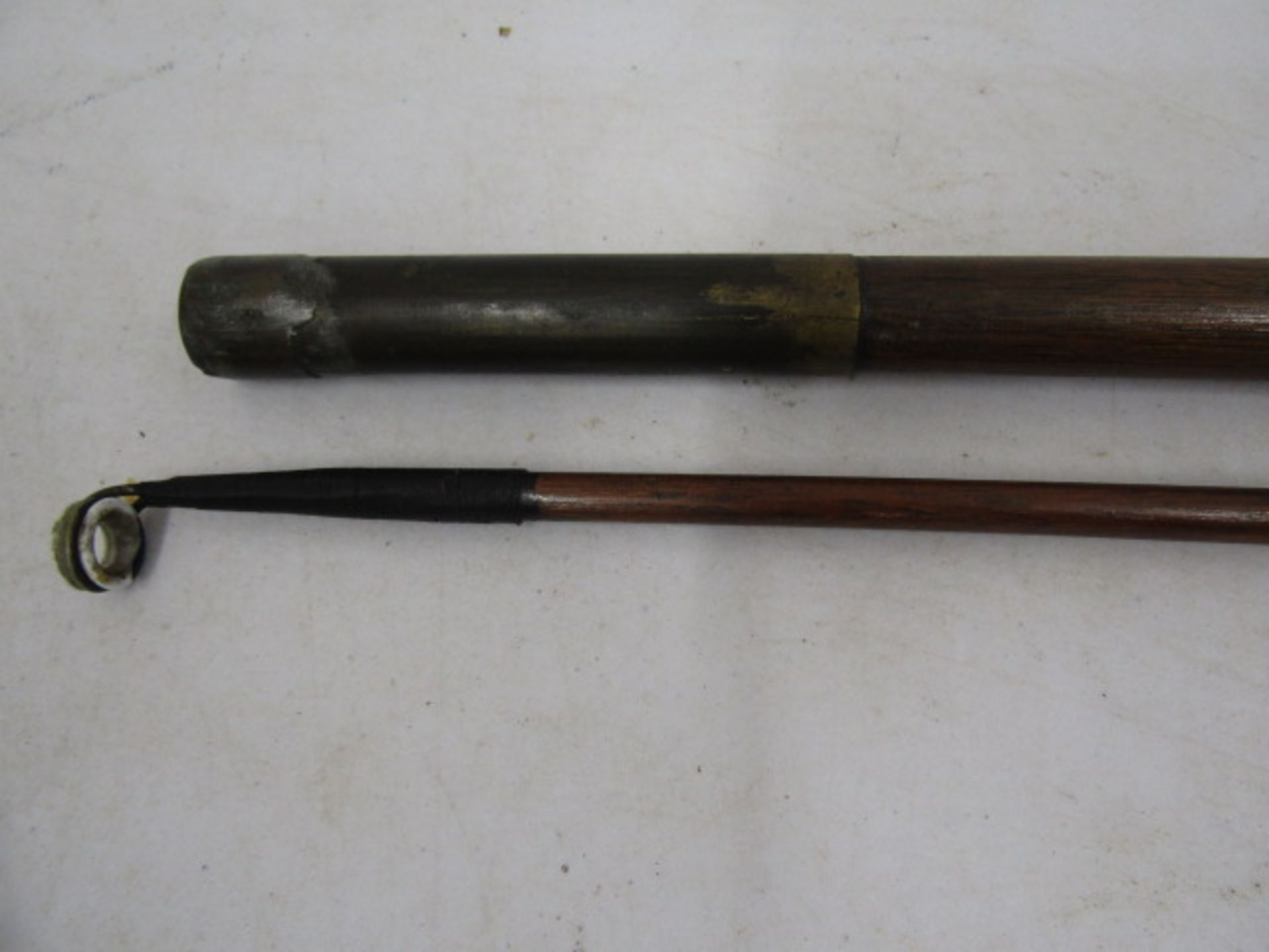 Hardy's Jet 1960's 3 piece salmon rod 12'5" and a handmade wooden vintage rod - Image 7 of 7