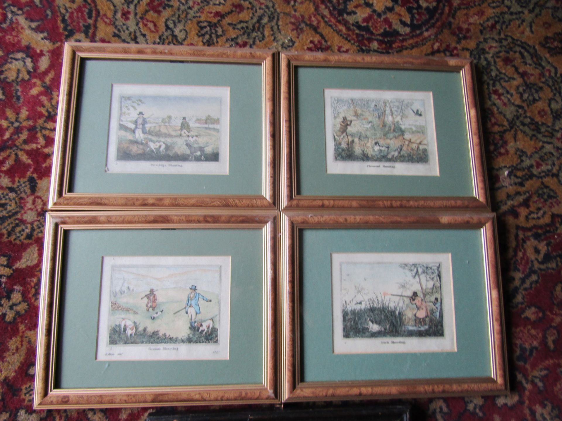 5 Sporting/hunting prints, framed and glazed. Largest 24cm x 28cm approx - Image 7 of 7