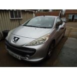 2007 Peugeot 207 sport CC Coupe 1598CC. AJ57 HLF. From a deceased estate, M.O.T expired July 2023,