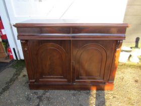 Mahogany Chiffonier 121x46cm 93cmH