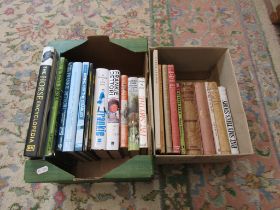 2 Boxes of books on horses and horse riding