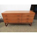 G-Plan 6 drawer sideboard 131x46cm