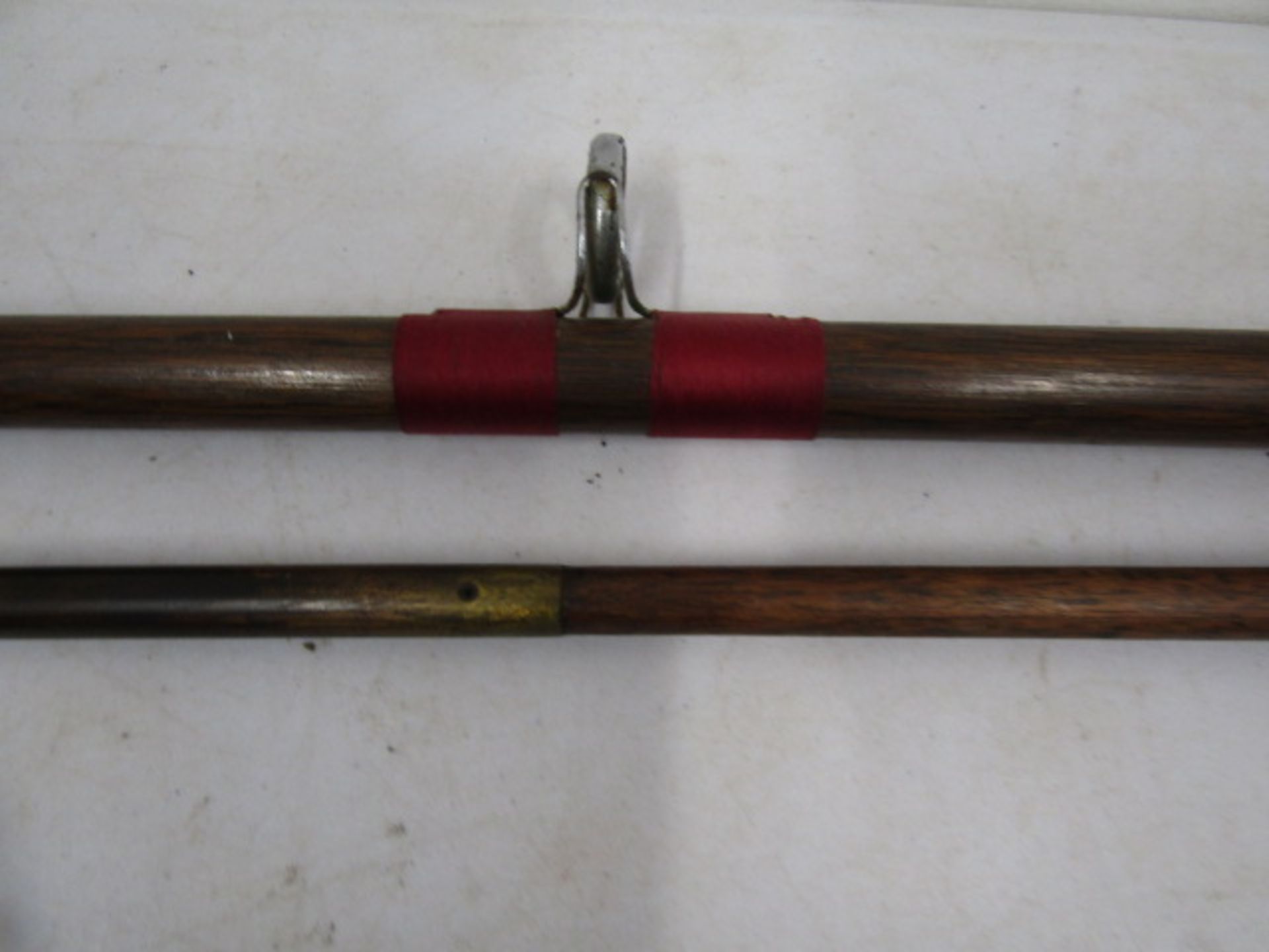 Hardy's Jet 1960's 3 piece salmon rod 12'5" and a handmade wooden vintage rod - Image 6 of 7