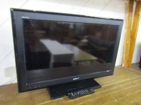 Sony 32" LCD TV with remote from a house clearance