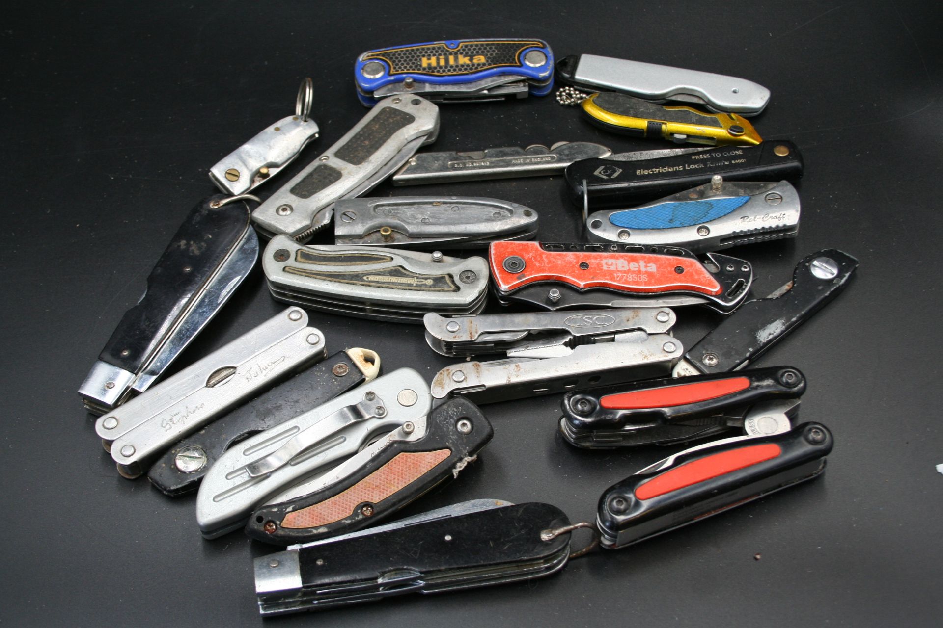 Collection of work knives