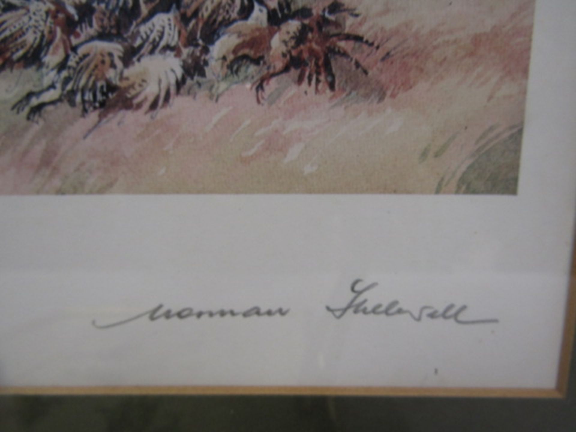 Thelwell ltd edtion print 'The Smooth Shoot' pencil signed in margin and a comical sporting print - Image 5 of 5