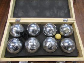 set cased metal boules