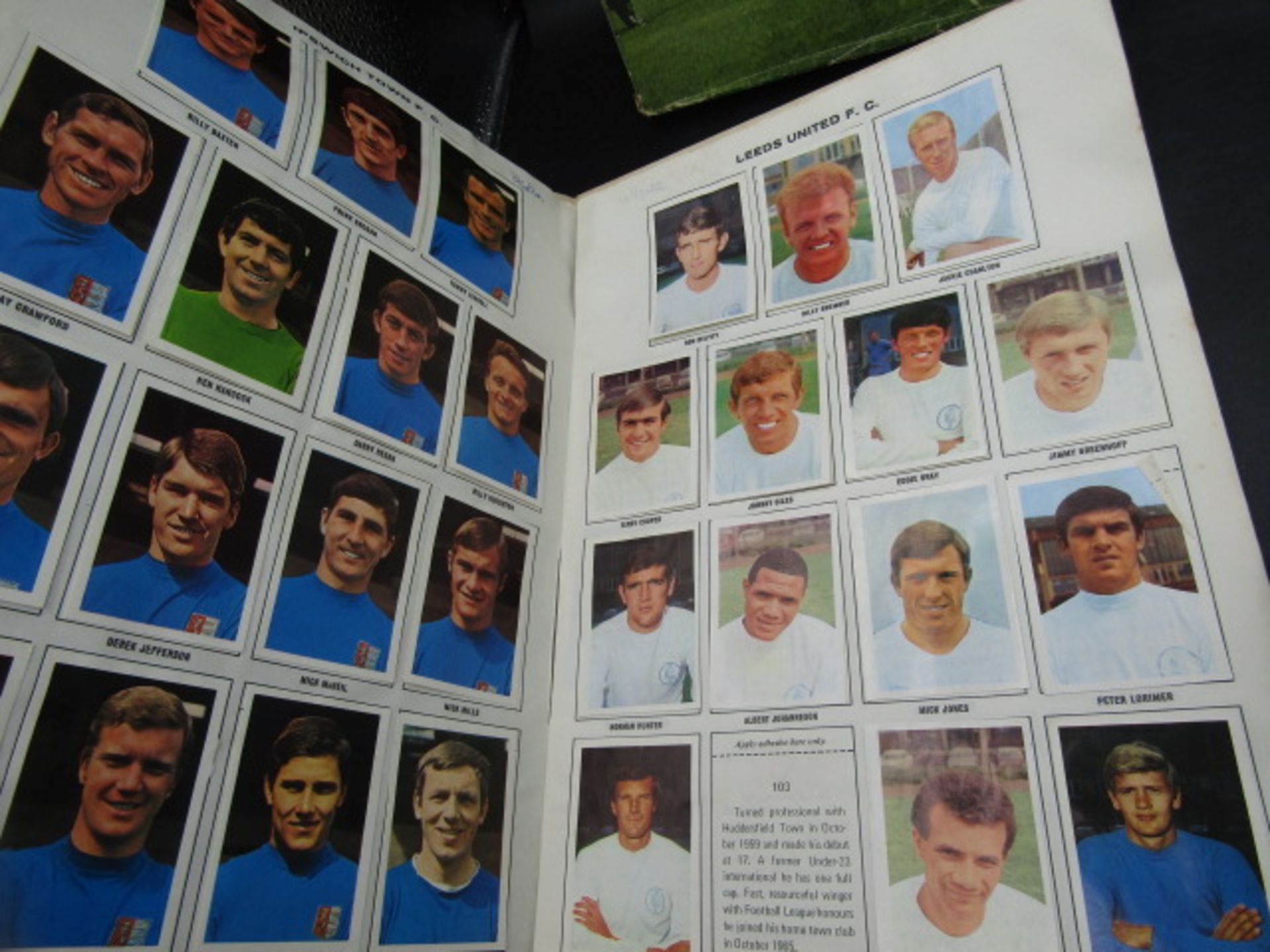 Leeds football shirt, Norwich City autograph sheet 1971-2 plus album picture stamp album and - Image 8 of 16