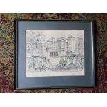 The London Hospital 1973 limited numbered (173/250) print. Framed, glazed and pencil signed by