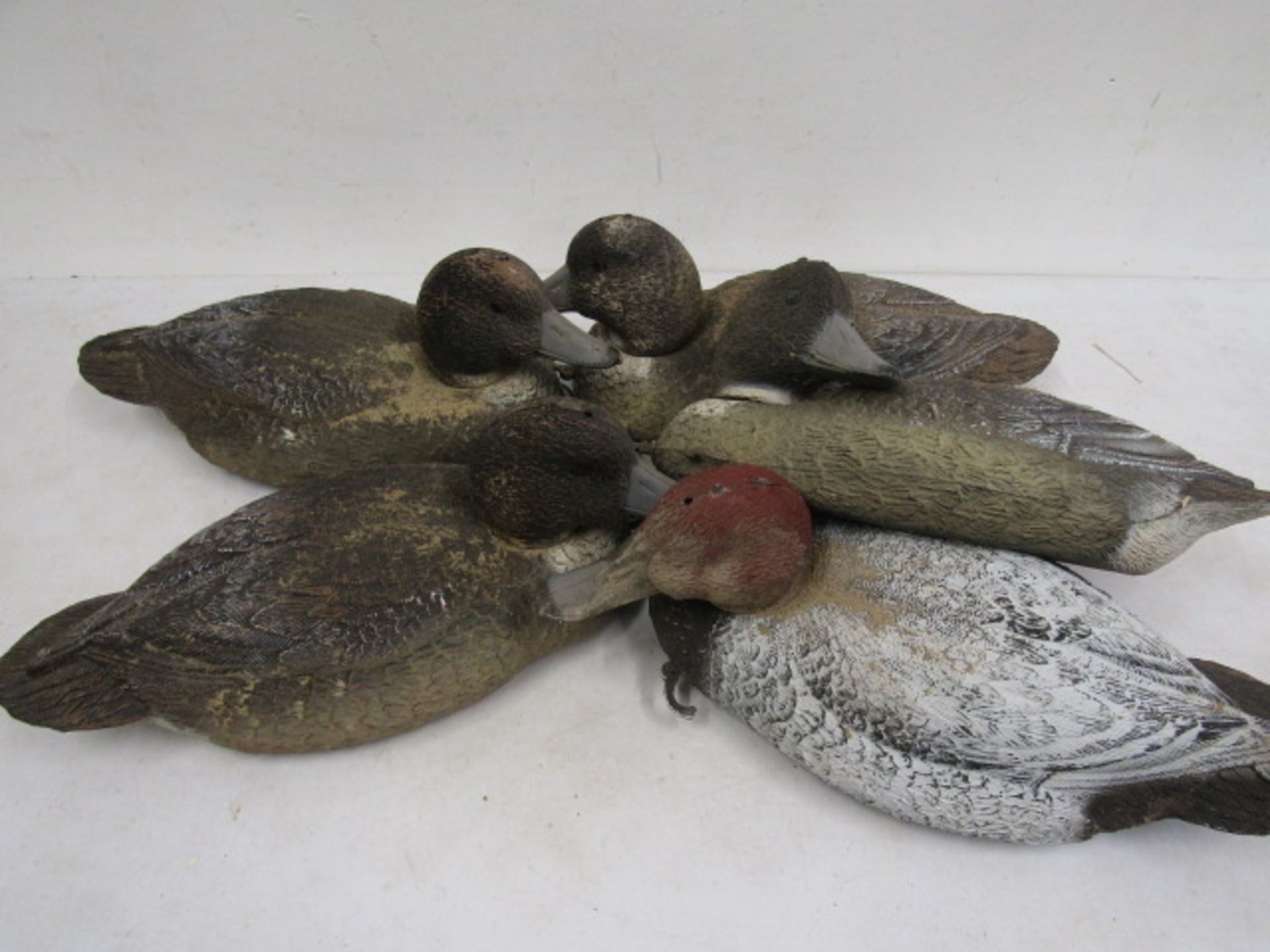 5 duck decoys plastic